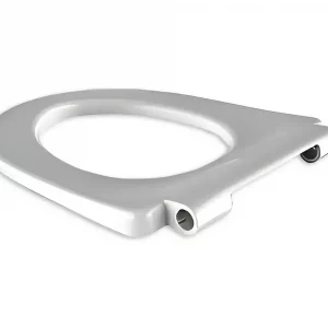 GC VIGOUR WC-Sitz clivia plus ohne Deckel mit 4 Sitzpuffer, abnehmbar, Edelstahl-Scharnier, weiss