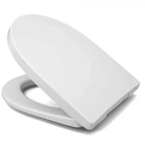 P&M WC-Sitz clivia plus WWC 70cm, abnehmbar mit Edelstahl-Scharnierwelle und Winkelpuffer, weiss