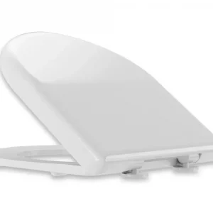 GC VIGOUR WC-Sitz clivia mit Deckel, Edelstahl-Scharnier, abnehmbar, mit Absenkautomatik, weiss