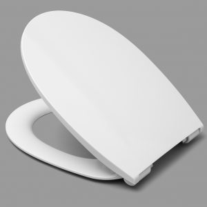 R+F Optiset Slim WC-Sitz mit Deckel Edst.-Scharnier, SoftCl./TakeOff, weiss